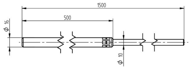 ELIT LOF-Al 1,5m ø16/10mm